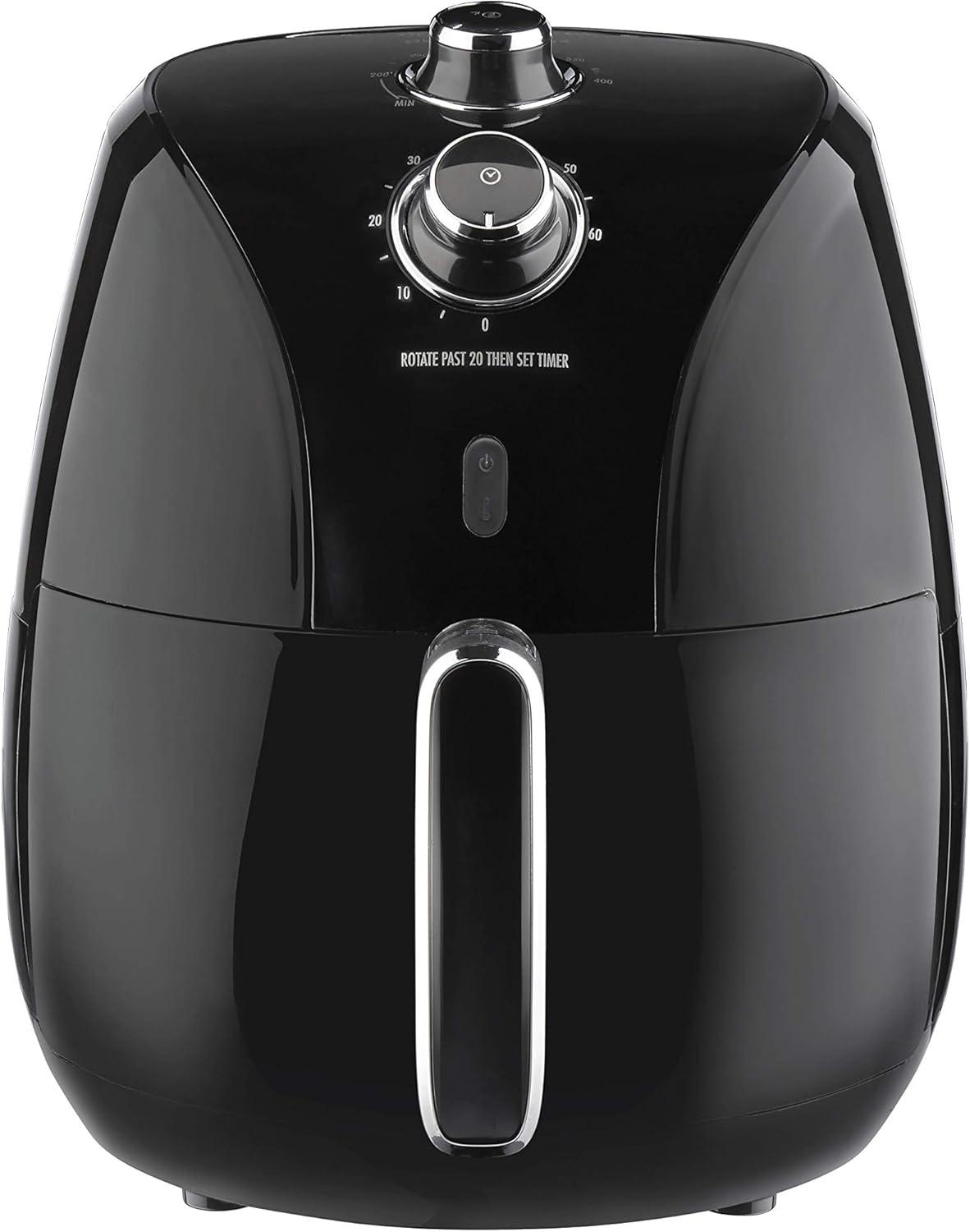 image:imageProctor Silex 58 QT Air Fryer Oven with Temperature Control 60 Min Timer Non Stick Basket 1700W Black 35060Black