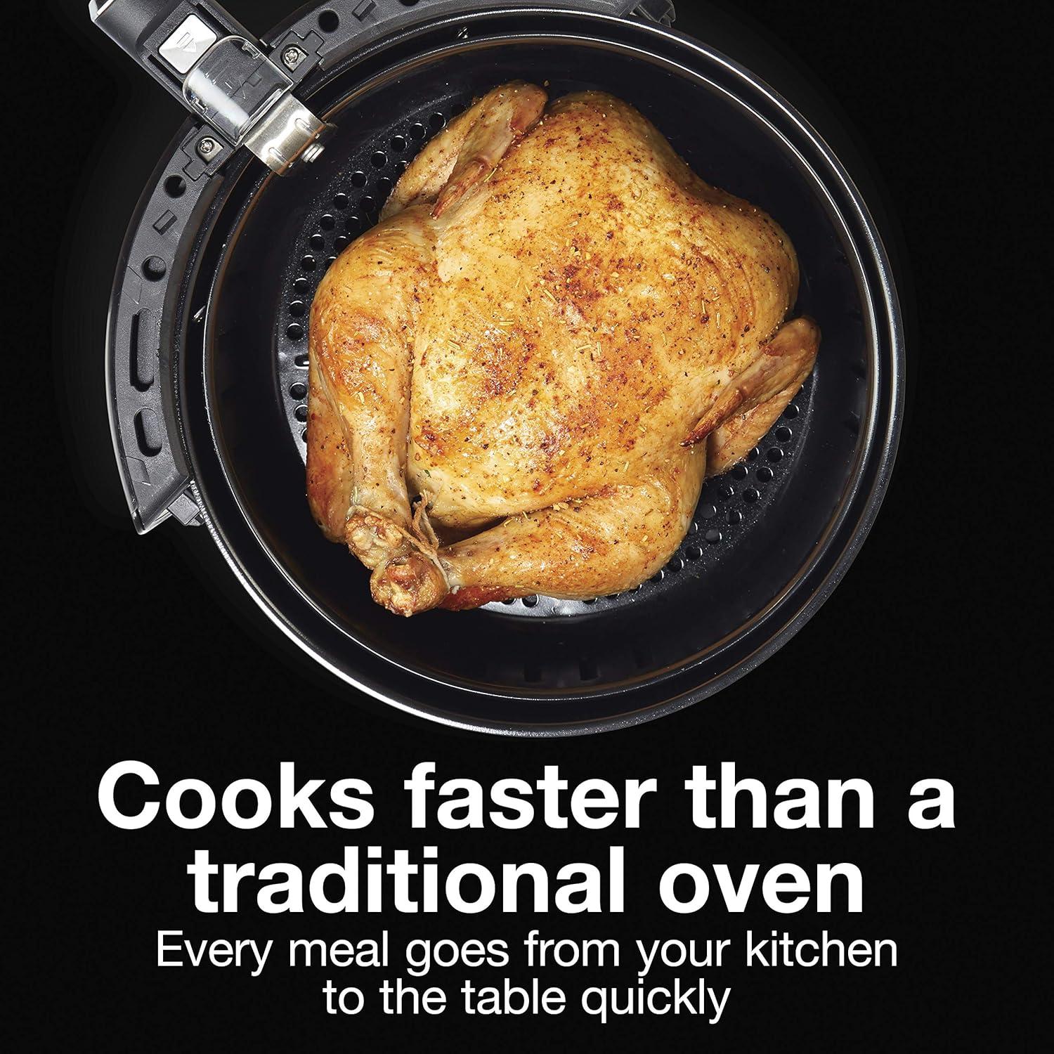 image:imageProctor Silex 58 QT Air Fryer Oven with Temperature Control 60 Min Timer Non Stick Basket 1700W Black 35060Black
