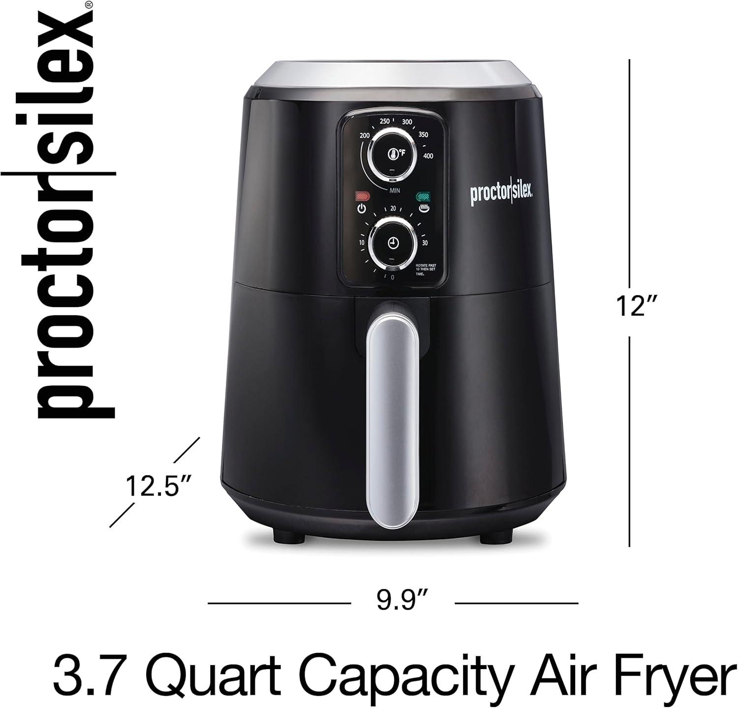 image:imageProctor Silex 58 QT Air Fryer Oven with Temperature Control 60 Min Timer Non Stick Basket 1700W Black 35060Black