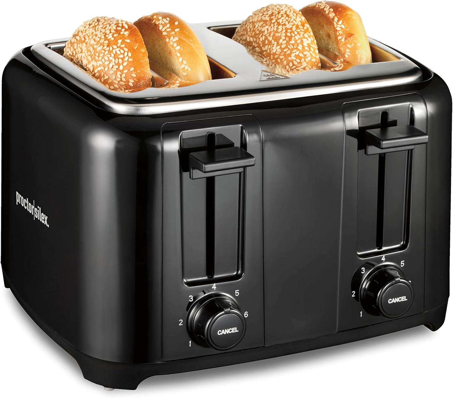 image:imageProctor Silex Deluxe Hot Sandwich Maker With EasyClean Durable PFASFree Nonstick Ceramic Plates Fits up to 2 Grilled Cheese Ruebens Tortas or Subs Stainless Steel 25415MNStainless Steel
