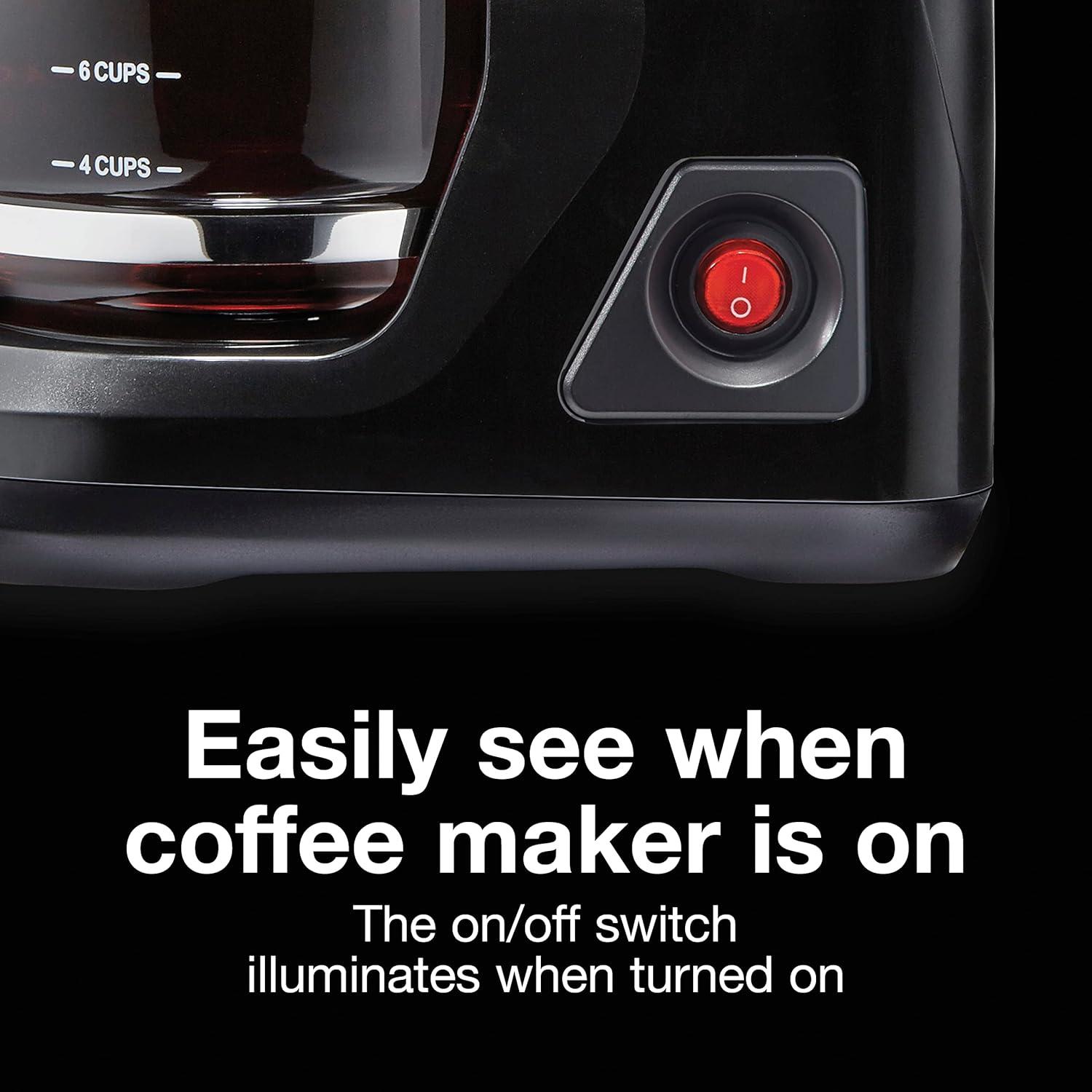 image:imageProctor Silex FrontFill Drip Coffee Maker 12 Cup Glass Carafe Black and Silver 43680PSCompact