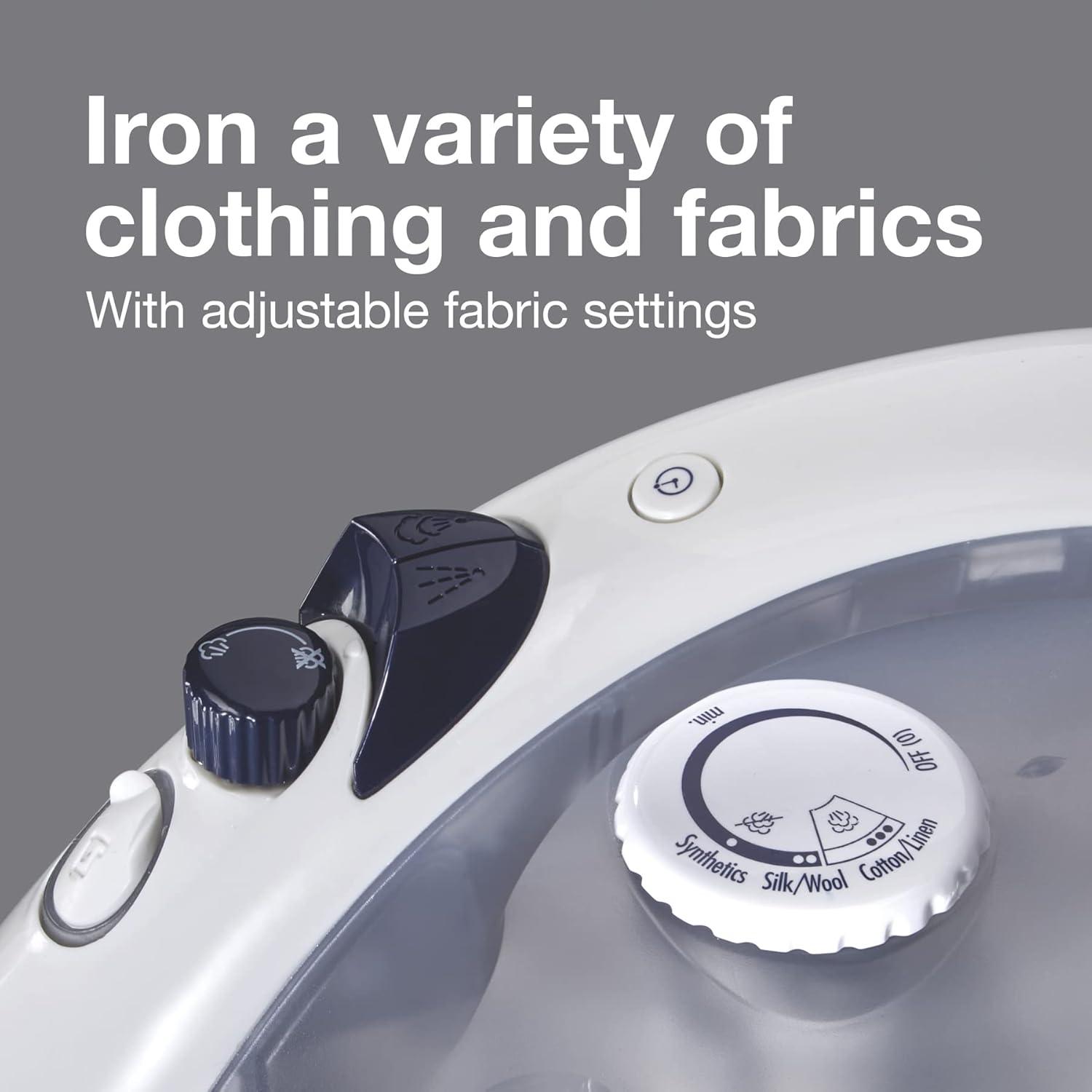 image:imageProctor Silex Iron amp Vertical Steamer for Clothes with Nonstick Soleplate 1200 Watts Adjustable Spray and Blast Steam Settings Auto Shutoff White 17150Y1200 Watts