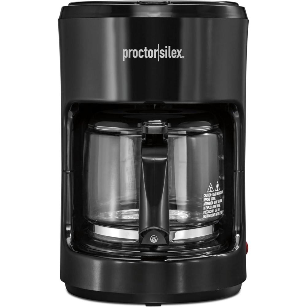 image:imageProctor Silex 10Cup Coffee Maker Works with Smart Plugs That Are Compatible with Alexa Auto Pause and Serve Black 48351PS10Cup