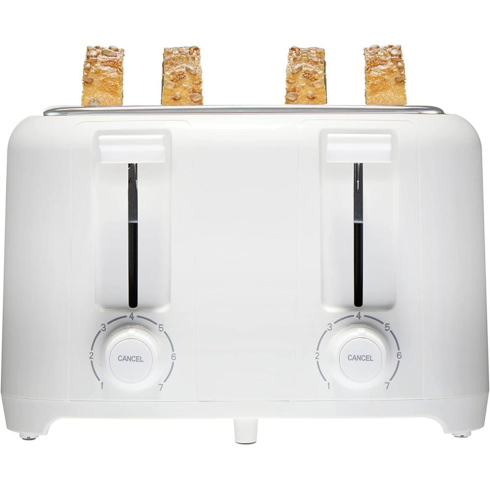 image:imageProctor Silex 4 Slice Toaster with Extra Wide Slots for Bagels CoolTouch Walls Shade Selector with 7 Browning Levels Toast Boost Auto Shutoff and Cancel Button White 24214PSWhite