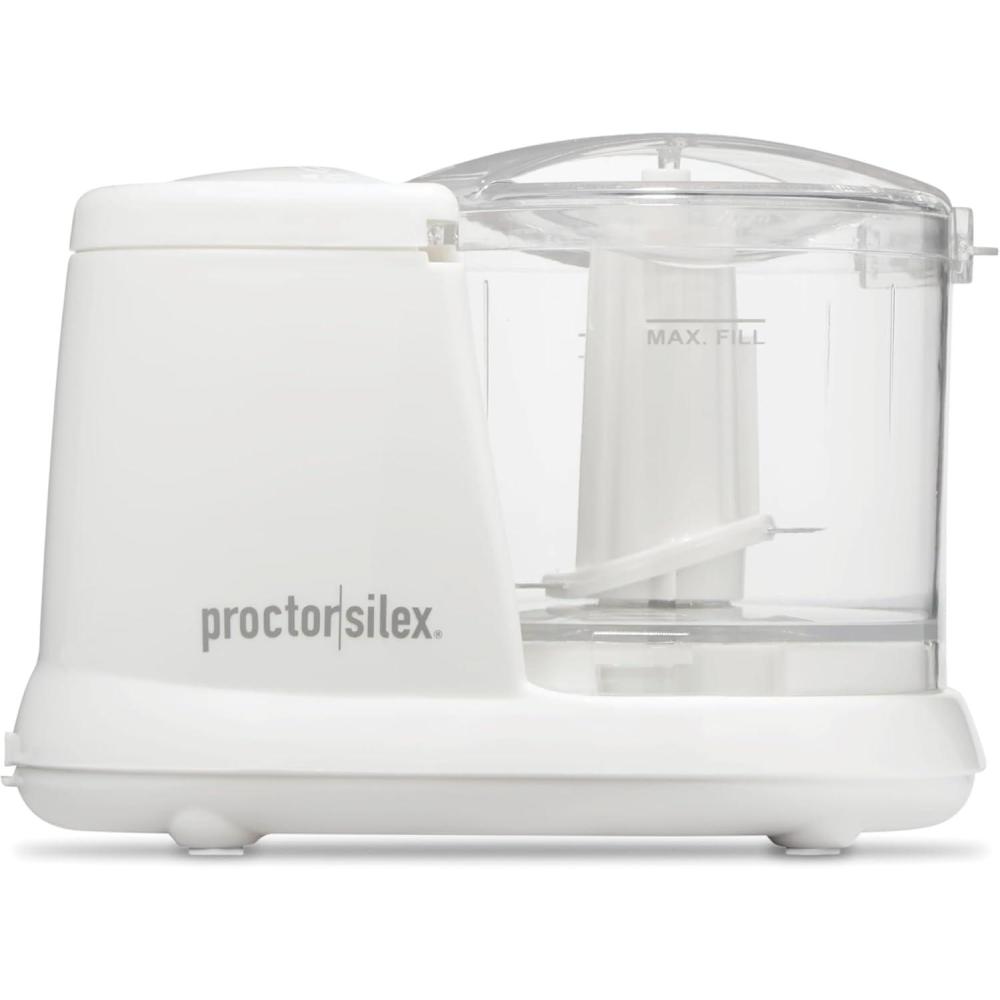 image:imageProctor Silex Durable Electric Vegetable Chopper amp Mini Food Processor for Chopping Puree amp Emulsify 15 Cup White15 cups White