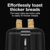 Proctor Silex 2-Slice Toaster with Extra Wide Slots for Bagels, Cool-Touch Walls, Shade Selector, Toast Boost, Auto Shut-off and Cancel Button, Black (22305)(Toaster)