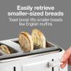 Proctor Silex 4 Slice Toaster with Extra Wide Slots for Bagels, Cool-Touch Walls, Shade Selector with 7 Browning Levels, Toast Boost, Auto Shut-off and Cancel Button, White (24214PS)(White)