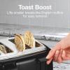 Proctor Silex 4 Slice Toaster with Extra Wide Slots for Bagels, Cool-Touch Walls, Shade Selector with 7 Browning Levels, Toast Boost, Auto Shut-off and Cancel Button, White (24214PS)(Black)