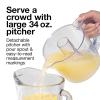 Proctor Silex Alex’s Lemonade Stand Electric Citrus Juicer Machine, Large 34 oz. Pitcher, Pressure Activated, for Lemons, Limes and Oranges, 34 oz, Includes 2 Reamers & Recipe Book, Yellow (66341)(Large 34 oz. Pitcher  New for 2024 (Pack of 2))