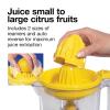 Proctor Silex Alex’s Lemonade Stand Electric Citrus Juicer Machine, Large 34 oz. Pitcher, Pressure Activated, for Lemons, Limes and Oranges, 34 oz, Includes 2 Reamers & Recipe Book, Yellow (66341)(Large 34 oz. Pitcher  New for 2024 (Pack of 2))