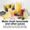 Proctor Silex Alex’s Lemonade Stand Electric Citrus Juicer Machine, Large 34 oz. Pitcher, Pressure Activated, for Lemons, Limes and Oranges, 34 oz, Includes 2 Reamers & Recipe Book, Yellow (66341)(Large 34 oz. Pitcher  New for 2024 (Pack of 2))