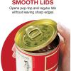 Proctor Silex Automatic Electric Can Opener, Hands Free Cordless Operation & USB Rechargeable, Self-Aligning, Cut Smooth Touch Lid Edges, Compact and Easy to Store, Red(Red)