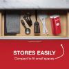 Proctor Silex Automatic Electric Can Opener, Hands Free Cordless Operation & USB Rechargeable, Self-Aligning, Cut Smooth Touch Lid Edges, Compact and Easy to Store, Red(Red)