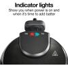 Proctor Silex Belgian Waffle Maker with Nonstick Plates, Single Flip, Cool-Touch Handle and Removable Drip Tray for Easy Cleanup Black (26090PS)