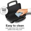 Proctor Silex Deluxe Hot Sandwich Maker With Easy-Clean Durable PFAS-Free Nonstick Ceramic Plates, Fits up to 2 Grilled Cheese, Ruebens, Tortas or Subs, Stainless Steel (25415MN)(Stainless Steel)
