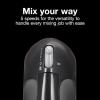 Proctor Silex Easy Mix 5-Speed Electric Hand Mixer with Bowl Rest, Compact and Lightweight, 100 Watts of Peak Power, Black (62507PS)(Black)