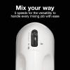 Proctor Silex Easy Mix 5-Speed Electric Hand Mixer with Bowl Rest, Compact and Lightweight, 100 Watts of Peak Power, Black (62507PS)(White)
