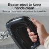 Proctor Silex Easy Mix 5-Speed Electric Hand Mixer with Bowl Rest, Compact and Lightweight, 215 Watts of Peak Power, Storage Case, Black (62512)(Black)
