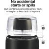 Proctor Silex Electric Coffee Grinder for Beans, Spices and More, Stainless Steel Blades, 12 Cups, White(Black)