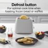 Proctor Silex Plastic 2 Slice Toaster, Bagel, Defrost & Cancel Buttons, Browning Control With 7 Shades, Auto Shutoff, Slide-Out Crumb Tray, Oat White (22660)(Oat White)