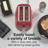 Proctor Silex Plastic 2 Slice Toaster, Bagel, Defrost & Cancel Buttons, Browning Control With 7 Shades, Auto Shutoff, Slide-Out Crumb Tray, Oat White (22660)(Red)