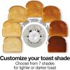Proctor Silex Plastic 2 Slice Toaster, Bagel, Defrost & Cancel Buttons, Browning Control With 7 Shades, Auto Shutoff, Slide-Out Crumb Tray, Oat White (22660)(Oat White)