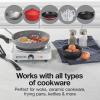 Proctor Silex Portable Electric Stove, Cast Iron Single Burner Cooktop, Compact, Adjustable Temperature Hot Plate, 1000 Watts, White (34107)(White)
