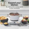 Proctor Silex Portable Electric Stove, Cast Iron Single Burner Cooktop, Compact, Adjustable Temperature Hot Plate, 1000 Watts, White (34107)(White)