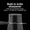 Proctor Silex Power Electric Automatic Can Opener for Kitchen with Knife Sharpener, Twist-off Easy-Clean Lever, Cord Storage, White (75224PS)(Black)