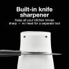 Proctor Silex Power Electric Automatic Can Opener for Kitchen with Knife Sharpener, Twist-off Easy-Clean Lever, Cord Storage, White (75224PS)(White)