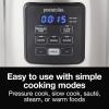 Proctor Silex Proctor-Silex Simplicity 4-in-1 Electric Pressure Cooker, 3 Quart Multi-Function With Slow Cook, Steam, Sauté, Rice, Stainless Steel (34503)