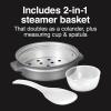 Proctor Silex Rice Cooker & Food Steamer, 16 Cups Cooked (8 Cups Uncooked), Includes Steam and Rinsing Basket, Black (37527)(Black)