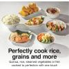 Proctor Silex Rice Cooker & Food Steamer, 16 Cups Cooked (8 Cups Uncooked), Includes Steam and Rinsing Basket, Black (37527)(Black)