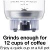 Proctor Silex Sound Shield Electric Coffee Grinder for Quiet Grinding, Stainless Steel Blades, Beans, Spices and More, 12 Cups, Black (80402)(12 Cups)
