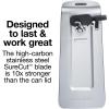 Proctor Silex SureCut Electric Automatic Can Opener for Kitchen with Stainless Steel Blade, Twist-off Easy-Clean Lever, Cord Storage, Extra Tall, Silver (75225)(Extra Tall)
