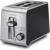 Proctor Silex 2 Slice Toaster with Extra Wide Slots, Sure-Toast Technology, Shade Selector & Bagel Setting, Black and Silver (22302)