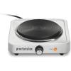 Proctor Silex Portable Electric Stove, Cast Iron Single Burner Cooktop, Compact, Adjustable Temperature Hot Plate, 1000 Watts, White (34107)(White)