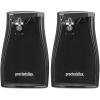 Proctor Silex Power Electric Automatic Can Opener for Kitchen with Knife Sharpener, Twist-off Easy-Clean Lever, Cord Storage, White (75224PS)(Black)