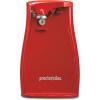 Proctor Silex Power Electric Automatic Can Opener for Kitchen with Knife Sharpener, Twist-off Easy-Clean Lever, Cord Storage, White (75224PS)(Red)