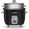 Proctor Silex Rice Cooker & Food Steamer, 16 Cups Cooked (8 Cups Uncooked), Includes Steam and Rinsing Basket, Black (37527)(Black)