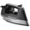 Proctor Silex Steam Iron for Clothes with Durable Stainless Steel Soleplate, 1500 Watts, 8’ Retractable Cord, 3-Way Auto Shutoff, Anti-Drip, Gray and Black (14250)(8’ Retractable Cord )