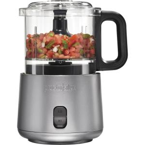 Proctor Silex Durable Electric Vegetable Chopper & Mini Food Processor for Chopping, Puree & Emulsify, 1.5 Cup, White(3.5 cups  2-Speed  Silver)